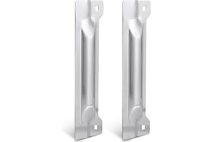 Landhoow 2 Pcs 3" x 11" Latch Guard Plate Cover Electroplated Carbon Steel Door Latch Cover Protector Door Security Strike Plate Against Forced Entry Easy to Install for Outswinging Doors