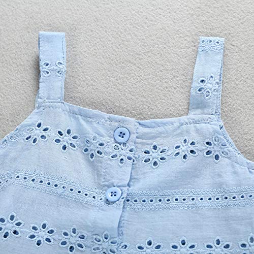 Toddler Kids Baby Girl Floral Outfit Lace Halter Tank Top+Boho Skirt Dress Set Summer Clothes (Boho Skirts, 1-2 Years) - Thumbnail 6