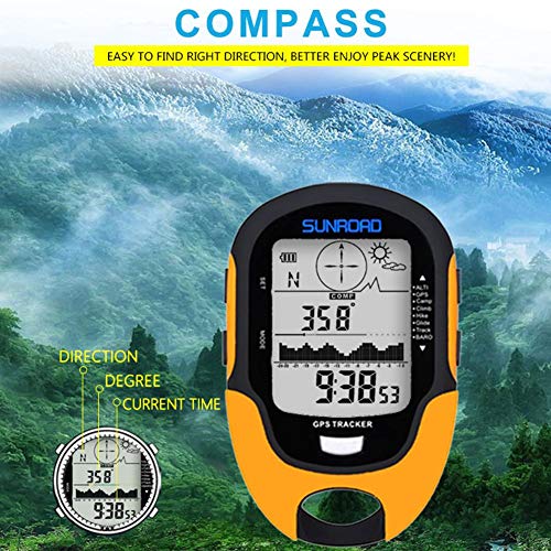 Alloet SUNROAD Multifunctional Electronic GPS Beidou System Altimeter with Compass