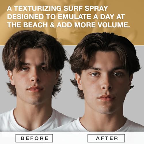 LBOYLOVE® Sea Salt Spray for Hair, Men's Texturizing Surf Spray for Adding Volume & Texture, Hair Volume for Men, Light Hold & Natural Finish, Ideal for All Hair Types & Lengths, 100ml/3.38 fl.oz.
