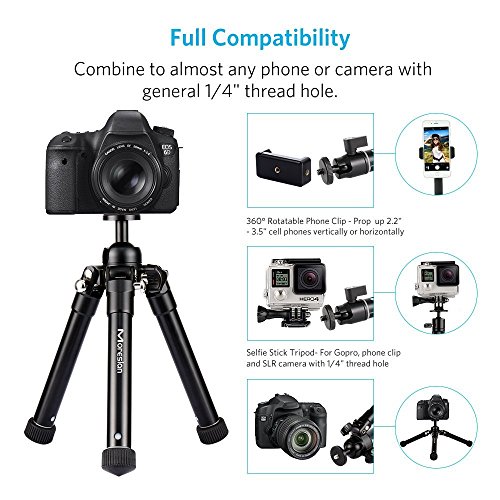 Professional Camera Tripod, Moreslan Adjustable Camera Monopod Bluetooth Selfie Stick Tripod Adjustable up to 154cm with Remote Control for Cell Phones, Digital Cameras, SLR - Thumbnail 5