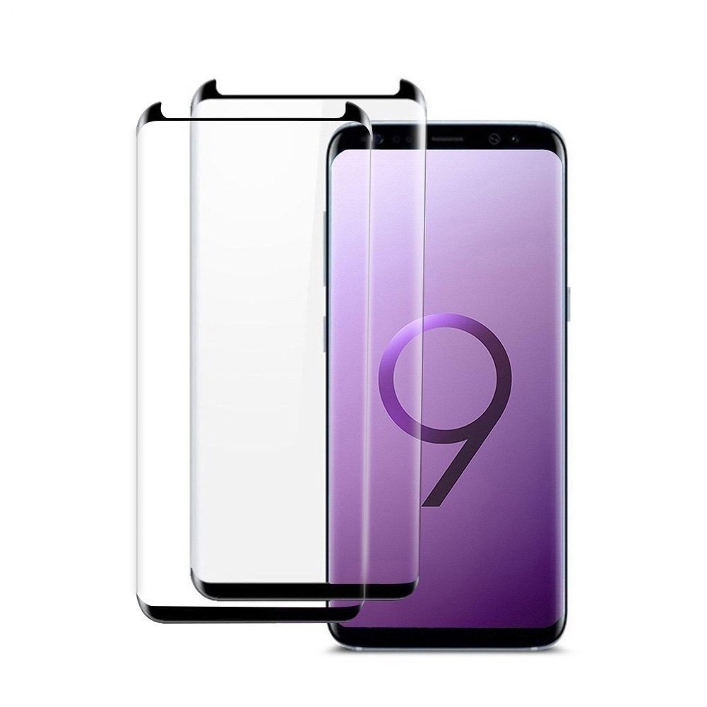 AROC Samsung Galaxy S9 Plus Screen Protector, HD Clear Tempered Glass Screen Film 0.3MM Slim and 9H Hardness Protective Film [Anti-Scratch] [Anti-fingerprint] [Bubble Free] (2Pack)