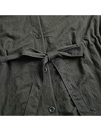 Vero Viva - Vestido de media manga con cordón para mujer, estilo vintage, con bolsillos