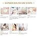 Lazy Tribe Bath brush- Shower Body Brush -Improves Skin's Health And Beauty - Remove Dead Skin And Toxins, Improves Lymphatic Functions- Loofah Bath Sponge,Rich foam(pink)