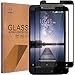 Mr.Shield [2-PACK] Designed For ZTE ZMAX Pro [Tempered Glass] [Full Cover] [Black] Screen Protector