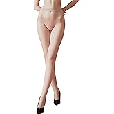 HTRUIYA Women Seamless Pantyhose Matte Sheer Tights High Elastic Control Top Stockings Transparent Nylons Pantyhose