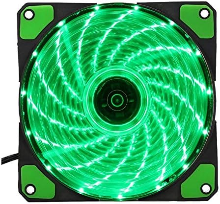 Ultra Silent PC Case Fan Green 15 Lights LED DC 12V 4Pin 120mm price in ...