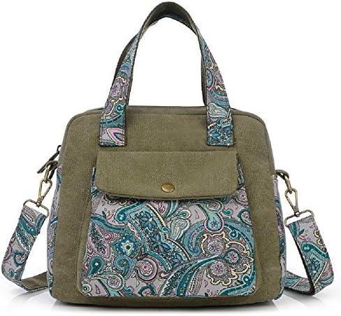 Mytbag Women's Small Lightweight Canvas Crossbody Travel Bag Shoulder Purse Handbags for Women Teen Girls (Army Green)