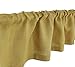COTTON CRAFT -2 Piece 100% Jute Burlap Window Valance Set in Color Natural - Size 72 Inch by 16 Inch - Made from 100% Natural Jute