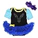Baby Princess Black Royal Blue Bodysuit Tutu