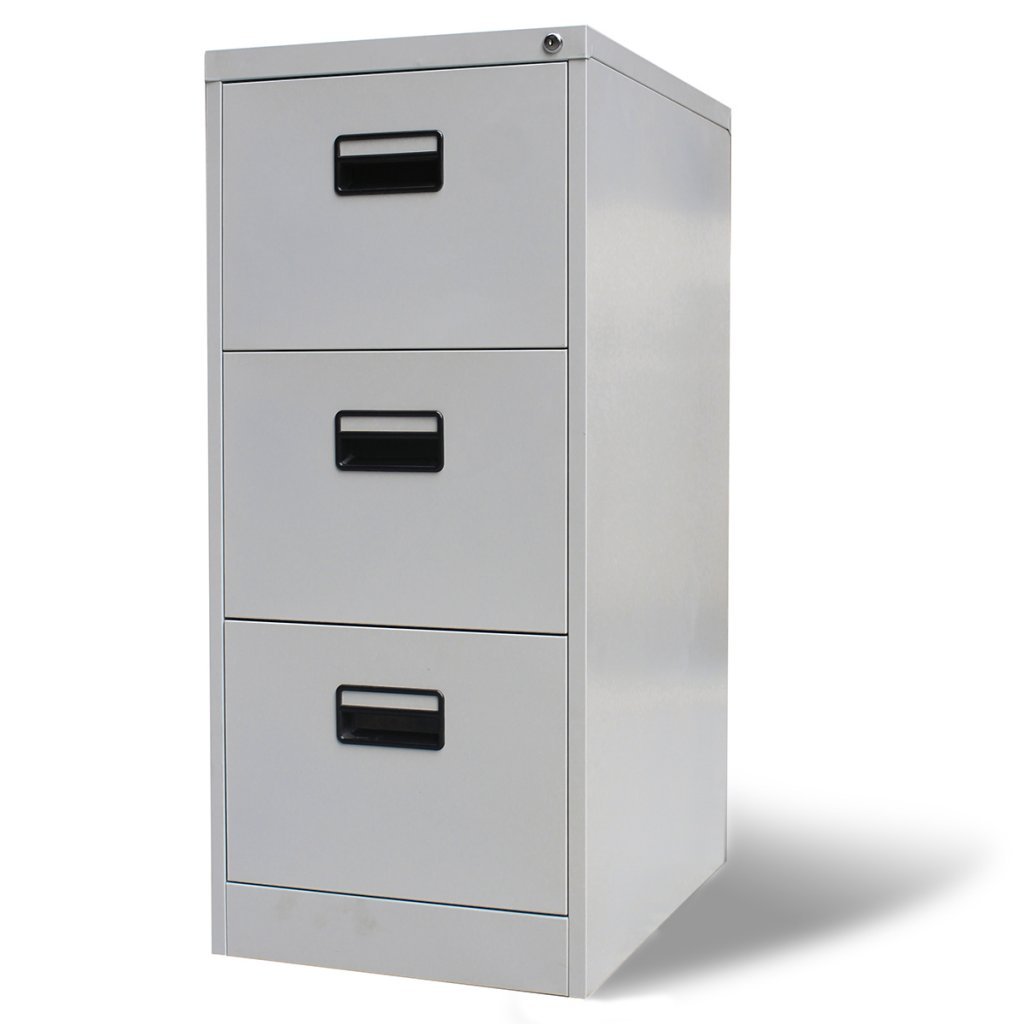 Festnight 3 Drawers Metal Hanging File Cabinet Grey Amazon Co Uk