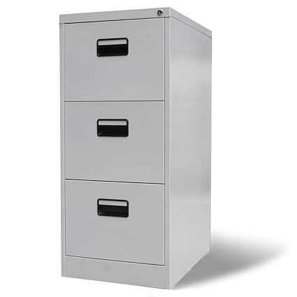 Festnight 3 Drawers Metal Hanging File Cabinet Grey Amazon Co Uk