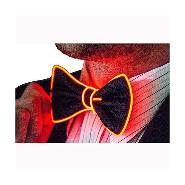 Denshine LED Light up Bow Tie for Men Voice-Activated Drive Bow Tie Costume Accessory for New Years/Christmas/Halloween… - Image 3