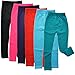 Angelina Maria Rosa Girls' Fleece-Lined Leggings (6-Pack), 017_L