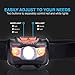 Vont LED Headlamp, Super Bright LEDs, Compact Build, 5 Modes, Headlight with White-Red LEDs, Comfy Adjustable Strap, IPX4 Waterproof, Use Head Lamp for: Running, Camping, Hiking - Black & Red