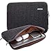 KAYOND Herringbone Woollen Water-Resistant for 13-13.3 Inch Laptop Sleeve Case Bag (13-13.3 Inches, Black)
