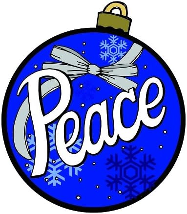 Peace Car Magnet Christmas Bulb Design Automobile Decoration