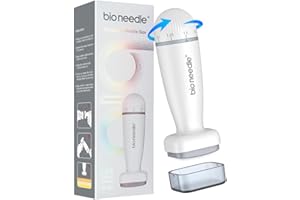 FUHUIM Adjustable Derma Stamp,120 A Microneedling Roller Skin Care Tool for Face, Stamp Roller Kit for Face, Beard-Self Care foe Women and Men Home Use