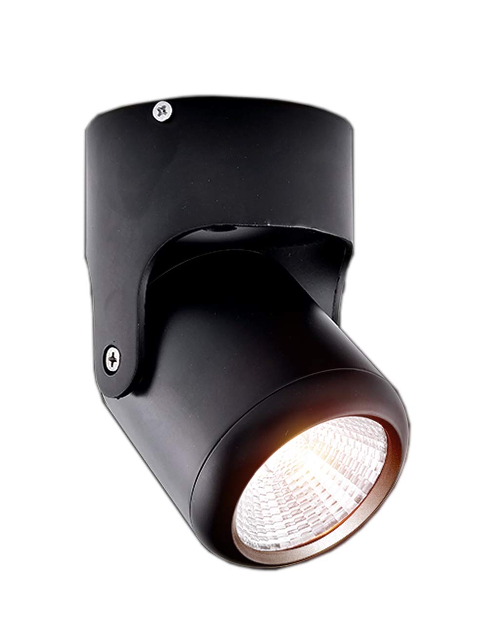 XIHOME Vintage Industrial Loft Rustic 180° Adjustable Wall Sconce Light/Wall Lamp Lights/Ceiling Flush Mount Lamps/Modern Spot Lighting/Night Spotlight Black 3W 5W 7W LED Single Spotting GU10 No Bulbs