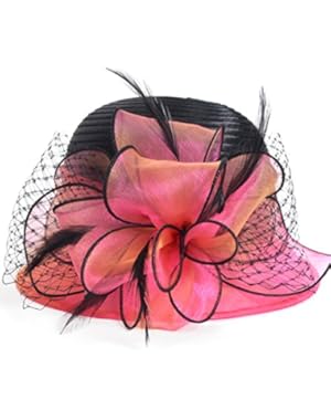 Kentucky Derby Dress Church Cloche Hat Sweet Cute Floral Bucket Hat!