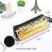 TOLTOL Pencil Bag,Pencil Pouch Sequin Zipper Pencil Bag Sequin Pencil Case Gold&Black