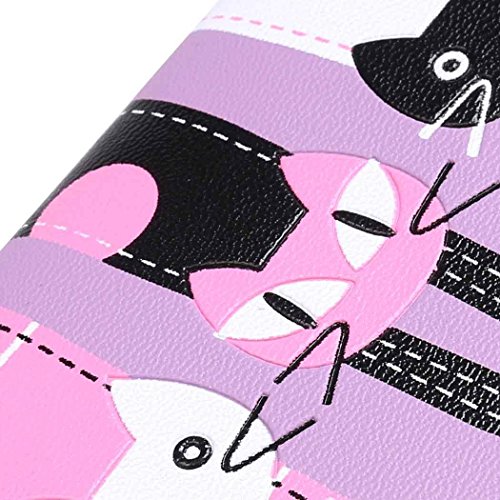 Tinffy Cat Pattern Wallet Coin Purse Clutch Bag Short Wallet Card Holders Handbag