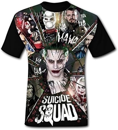HELLOSHAO123 Harley Badass Quinn Youth Graffiti Tshirts 3D Printed Tee Tops for Man M
