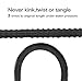 50 Ft Strongest Expandable Garden Hose,Extra Strength Fabric,Double Latex Core,3/4 Snake Magic Pocket Water Hoses Black Come With a Gift 8 Pattern Spray Nozzle