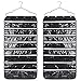 Hanging Jewelry Organizer, McoMce Double Sided 56 Pockets Jewelry Organizer with Zippered Pockets, Necklace Holder Jewelry Chain Organizer for Earrings Necklace Bracelet Ring with Hanger, Blac