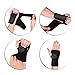 Wrist Brace[1 Pair] XIXOV Wrist Splint Support Training Protector Wrist Wraps for Wrist Pain, Sprain, Carpal Tunnel, Gym Fitness Bands, Black