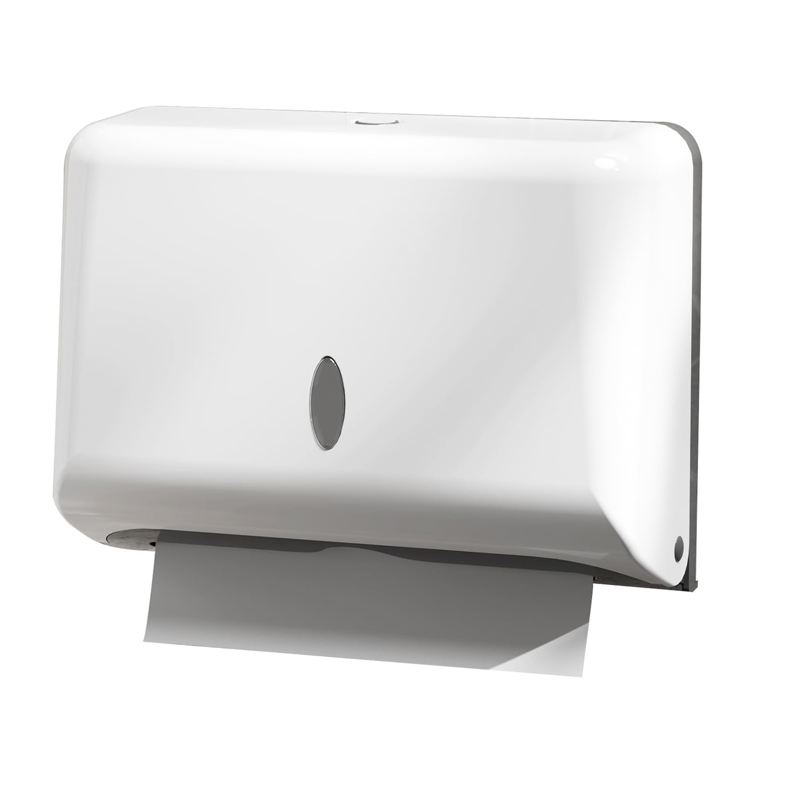 NICEME Paper Towel Dispenser,Wall Mounted C-Fold Commercial Hand Towel Dispenser for Kitchen Bathroom Hotel Resturant,Holds 200 Paper-White — image 1