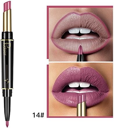 Hennta Double-end Lasting Lipliner Lipstick Waterproof Lip Liner Stick Pencil Makeup Tools 16 Color