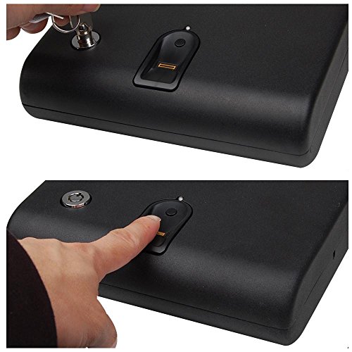 AuthenTec Fingerprint Sensor Gun Pistol Cash Safe Box Car Home