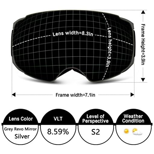 Zionor X4 Ski Snowboard Snow Goggles Dual Layers Lens Spherical