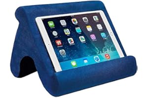 SAMHOUSING Tablet Pillow Stand - Tablet Holder Dock for Bed with Multi-Viewing Angles, Compatible with iPad Pro 9.7, 10.5,12.9 Air Mini 4 3, Kindle, Galaxy Tab, E-Reader (Blue)