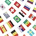 Anley 32 Countries String Flag, International Bunting Pennant Banner, Decoration for Grand Opening, Sports Bar, Party Events - 33 Feet 32 Flags