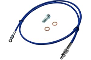 Floravally Clutch Line for Civic 1992-2000 Del Sol 1993-1997 Acur Integra 1994-2001 B/D Series Motors Stainless Steel Hose Blue