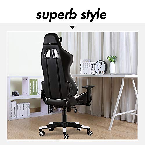 JL Comfurni Gaming Chair Office Chair Racing Style Ergonomic Swivel