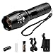 Sunperlon LED Portable flshlight Zoomable Tactical Flashlight ,Rechargeable 18650 Battery and Charger Included ,Adjustable Focus,Super Bright 900 Lumens Torch For Hiking, Camping, Emergency