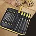 18Pcs Hand Tool File Set - High Carbon Steel Files Set with Flat, Triangular, Round Rasp, Half Round Flat & Needle Files W/Soft Rubber Handles For Woodwork, Metal, Model & Hobby Applications