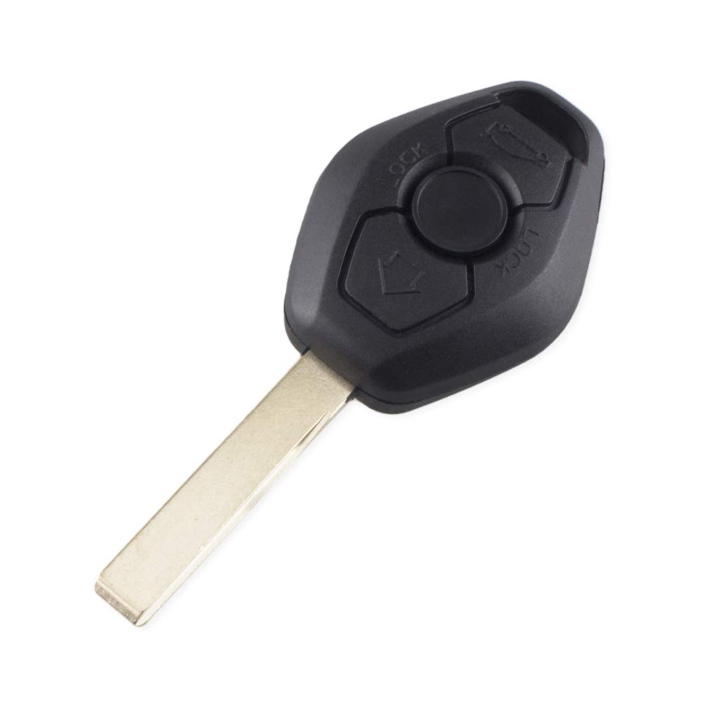 Car Key Case For BMW E38 E39 E46 EWS System 3 Button Key Remote Fob Case Replacement Car Key Shell Cover Keyless Fob