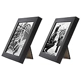 Set of Two Tabletop Frames Made to Display Pictures Sized 4x4 - Perfect for a Pair of Photos