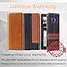 iPulse ipulse-sss8p-cog-vd Galaxy S8 Plus Flip Case Journal Series Italian Full Grain Leather Handmade Wallet Case for Samsung Galaxy S8 Plus Built-in Stand, Card Slots Holder - Cognac