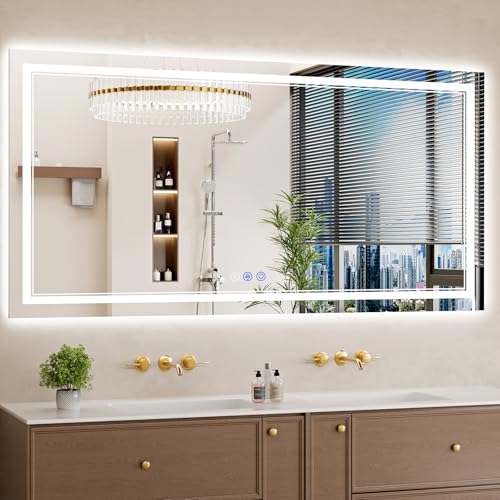 30"x60" LED Bathroom Mirror Lights Anti-fog Backlit