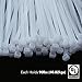 QualGear CT4-W-100-P Self-Locking Cable Ties, 8-Inch, White 100/Poly Bag