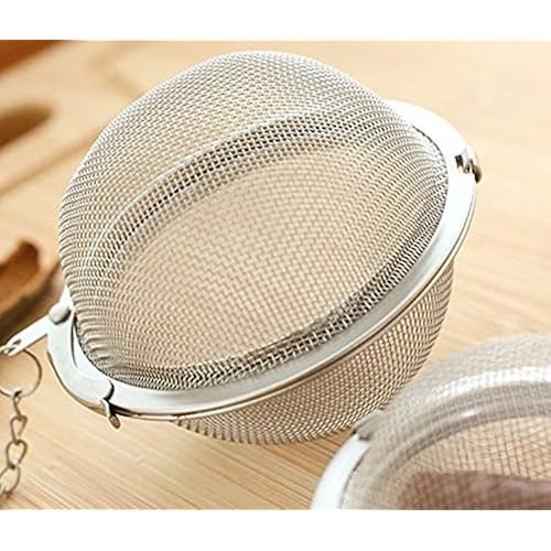 Hosaire Tea Infuser 2 Pcs Stainless Steel Mesh Tea Ball 2.1 Inch Tea Filter Strainers Tea Interval Diffuser for Tea with Extended Chain Home & Kitchen, Kitchen & Dining, Coffee, Tea & Espresso, Tea Accessories, Tea Strainers & Filters, Tea Filters