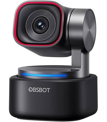 OBSBOT Tiny 2 Webcam 4K Controlo por Voz PTZ, AI Tracking Multi