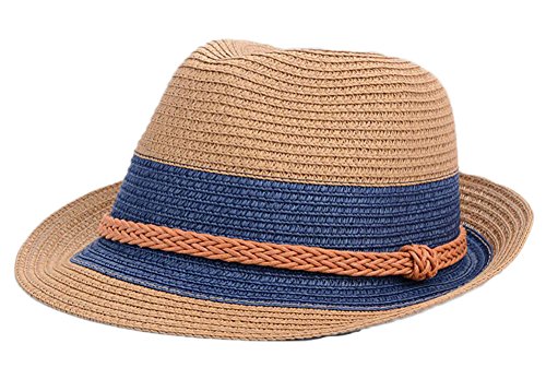 Straw Homburg Hat Fedora Hat For Women Girls