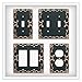 Franklin Brass W35072-VBC-C Classic Lace Single Decorator Wall Plate/Switch Plate/Cover with Copper Highlights, Bronze