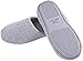 Ofoot Women's Cotton Memory Foam Washable Anti-slip Indoor Slippers